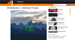 Desktop Screenshot of directlyrics.com